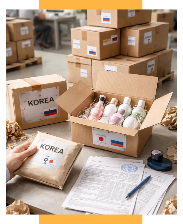 Доставка косметики из Кореи от 8676 р. под ключ | СетСервис-Тюм