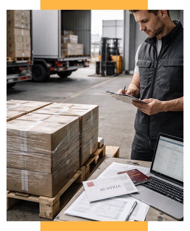 Доставка в Австрию от 66346 р. Логистика и экспорт СетСервис-Тюм