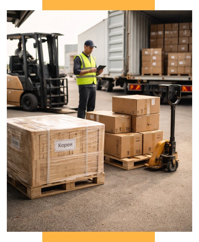 Доставка грузов в Корею из России от 35725 р. | СетСервис-Тюм
