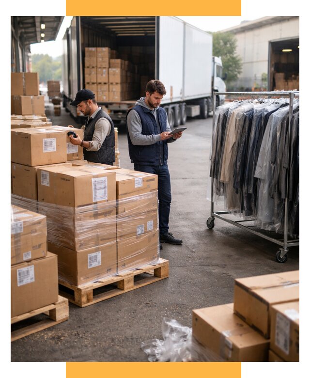 Перевозка и доставка одежды из Китая от 7655 р., СетСервис-Тюм