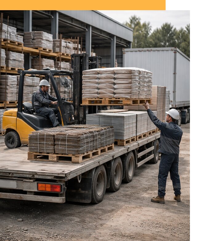 Перевозка строительных материалов по миру от 5614 руб