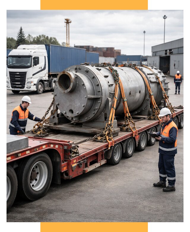 Перевозка тяжеловесных грузов под ключ от 153105 р. | СетСервис-Тюм