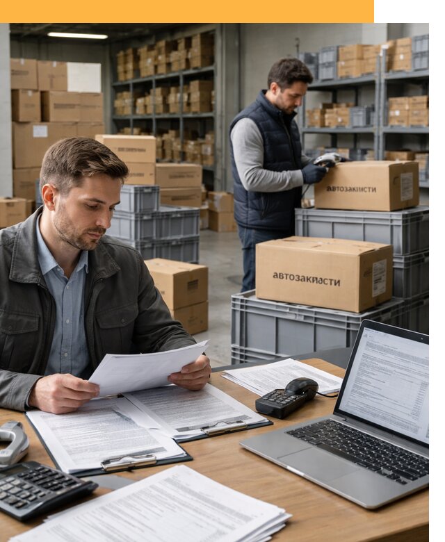 Таможенное оформление автозапчастей по выгодным тарифам от 8676